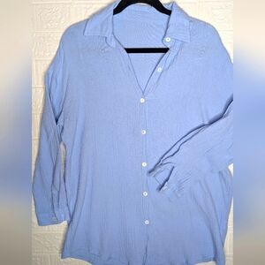 257-Light Blue Women Blouse Gaze